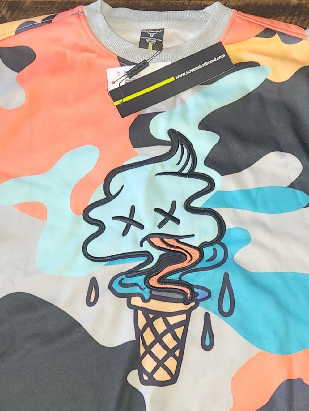 Screen Shot: Crewneck Sweatshirt with Ice Cream Graphic